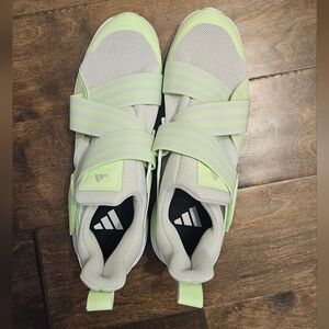 Adidas Spin Shoes Light Green and Gray Velcro, NWOT, Women's Size 10, Men's 8.5